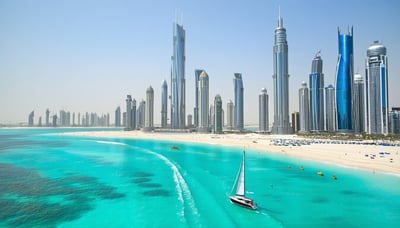 Dubai travel newsletter illustration Dubai travel newsletter illustration